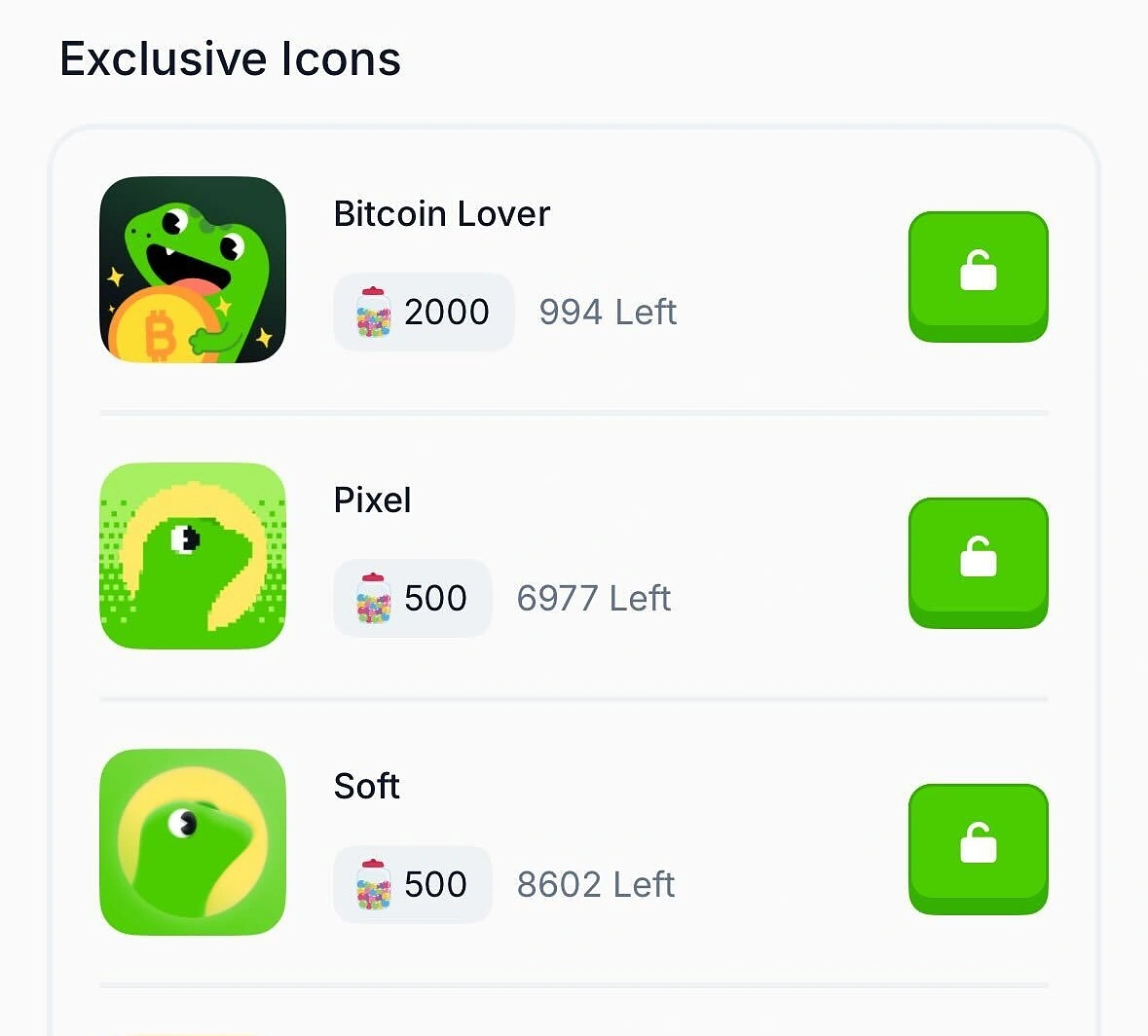 CoinGecko Candy Claimable App Icons