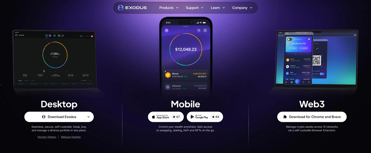 exodus homepage