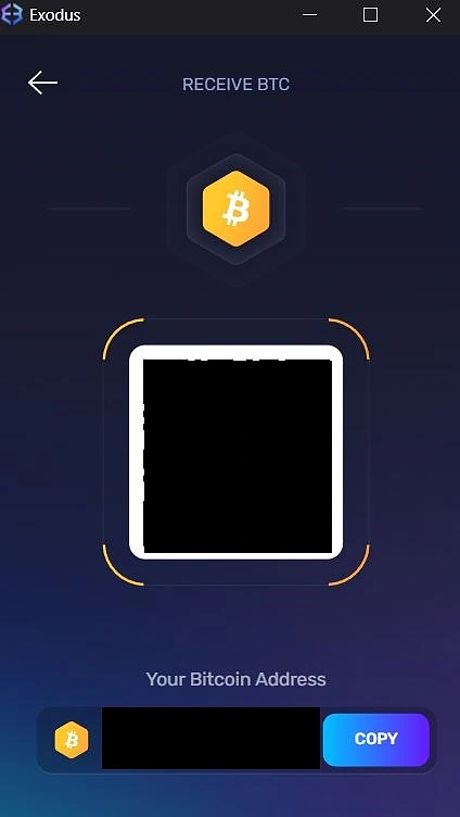 exodus wallet qr