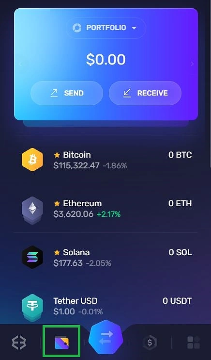 exodus wallet symbol