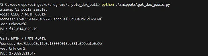 How to Get Top Pools of a DEX