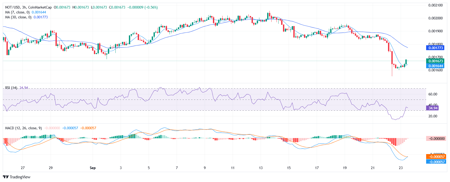 Notcoin price analysis