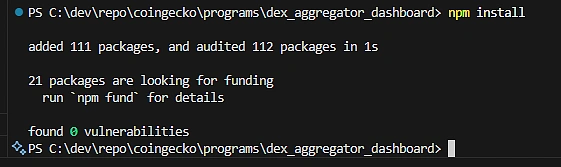 npm install