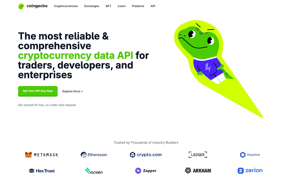 CoinGecko API: The Best All-In-One Crypto Data API for Comprehensive Market & On-Chain Data