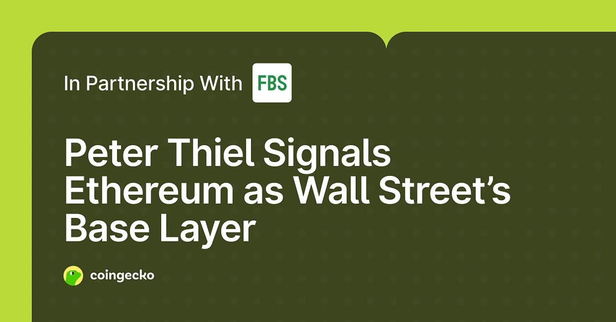 Peter Thiel Ethereum Wall Street
