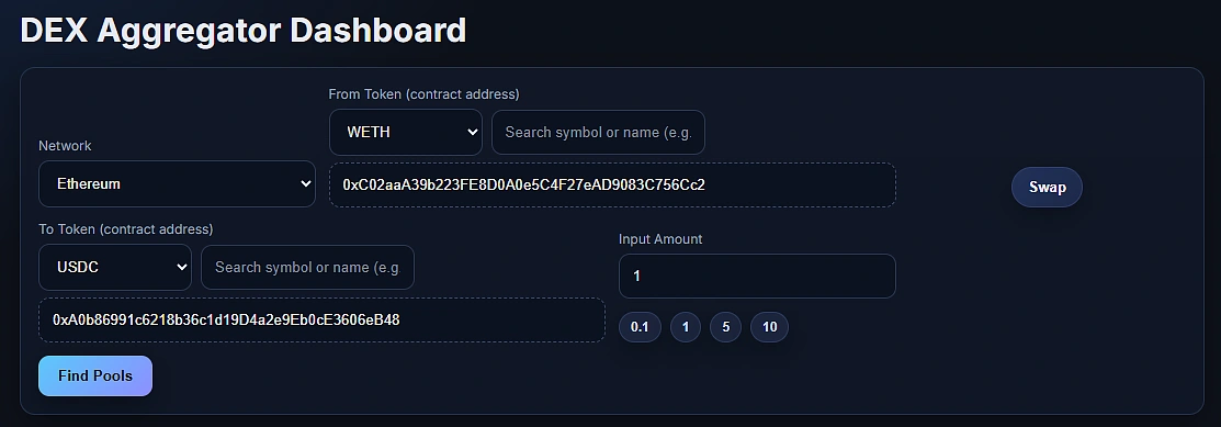 Implementing the input form