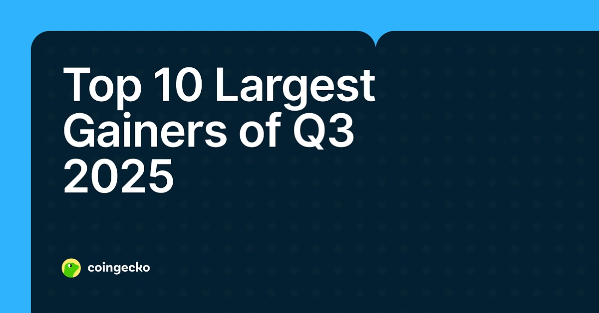 Largest Crypto Gainers Q3 2025